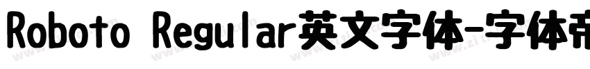 Roboto Regular英文字体字体转换